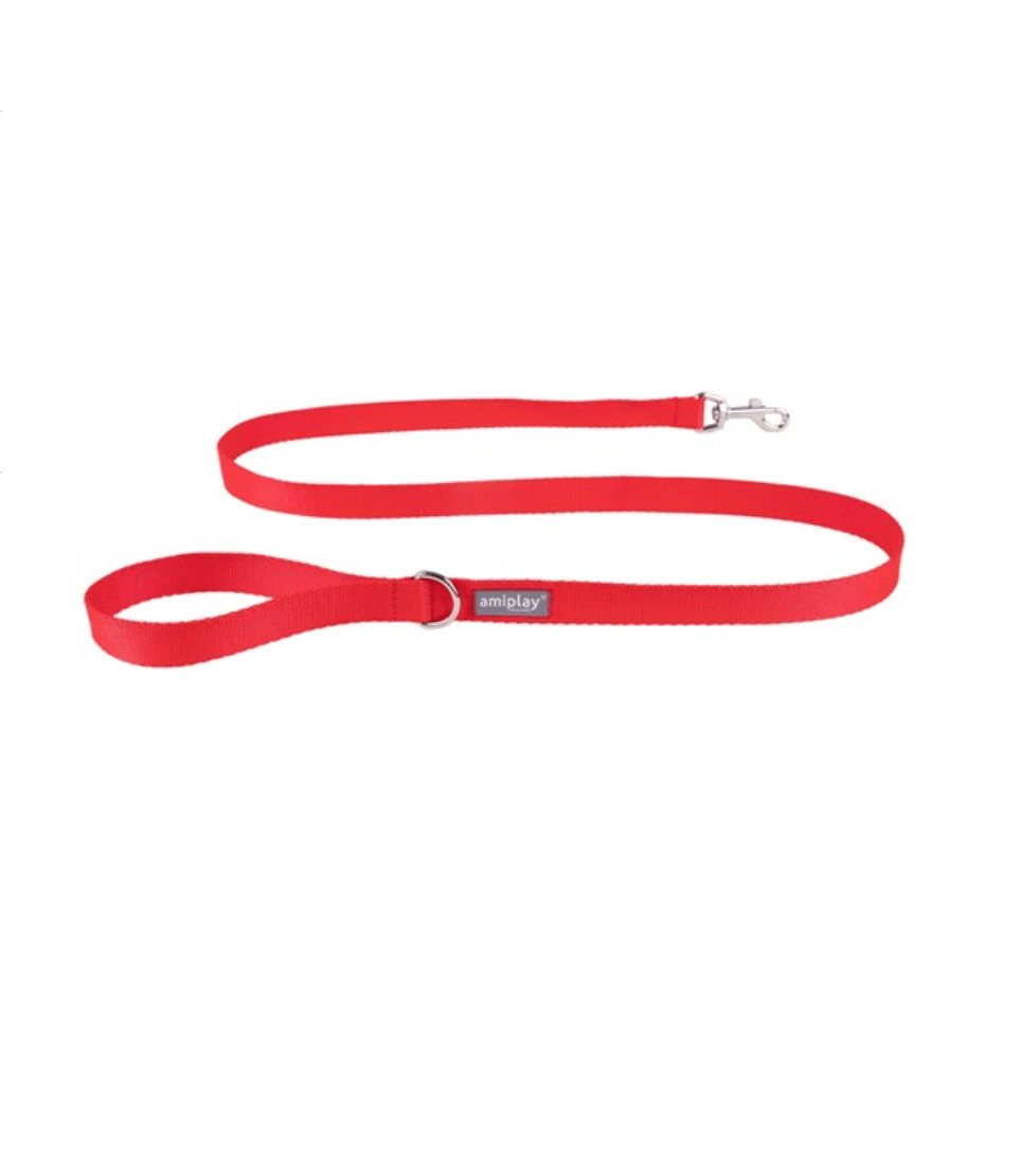 Smycz dla psa Amiplay Popular 150 cm w kolorze czerwonym