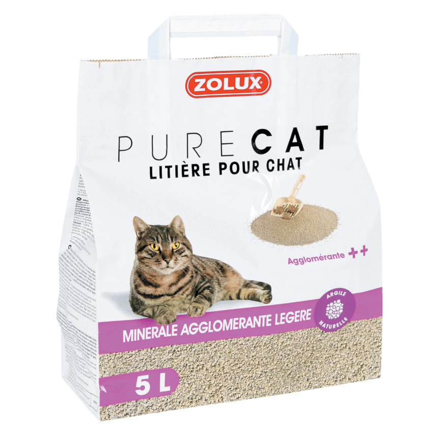 ZOLUX Żwirek zbrylający naturalny PURECAT 5L