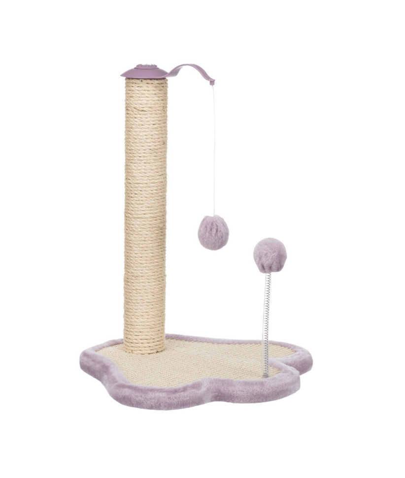 Drapak Junior Łapka 50 cm – liliowy słupek dla kociąt