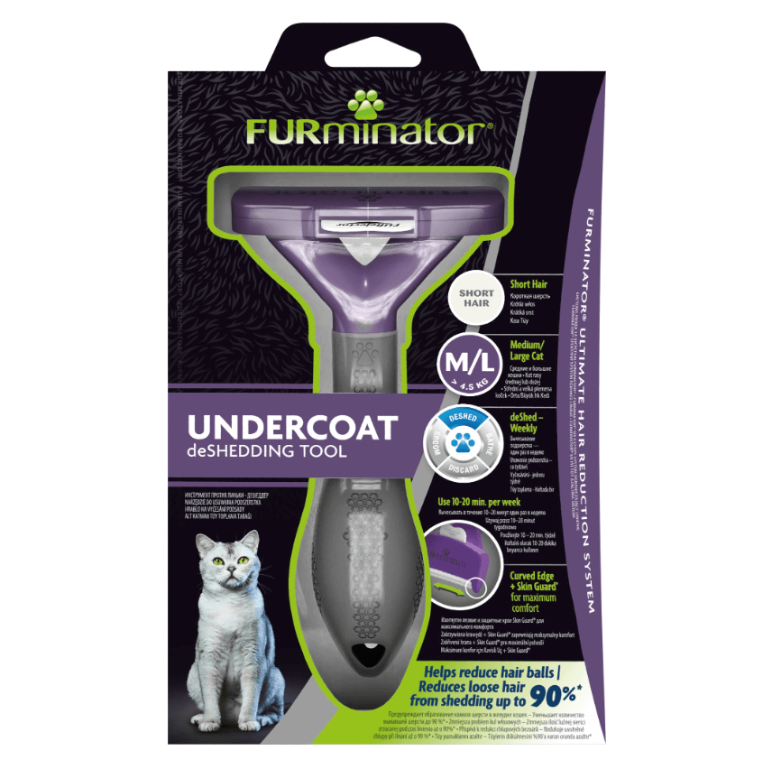 FURminator dla dużych kotów krótkowłosych