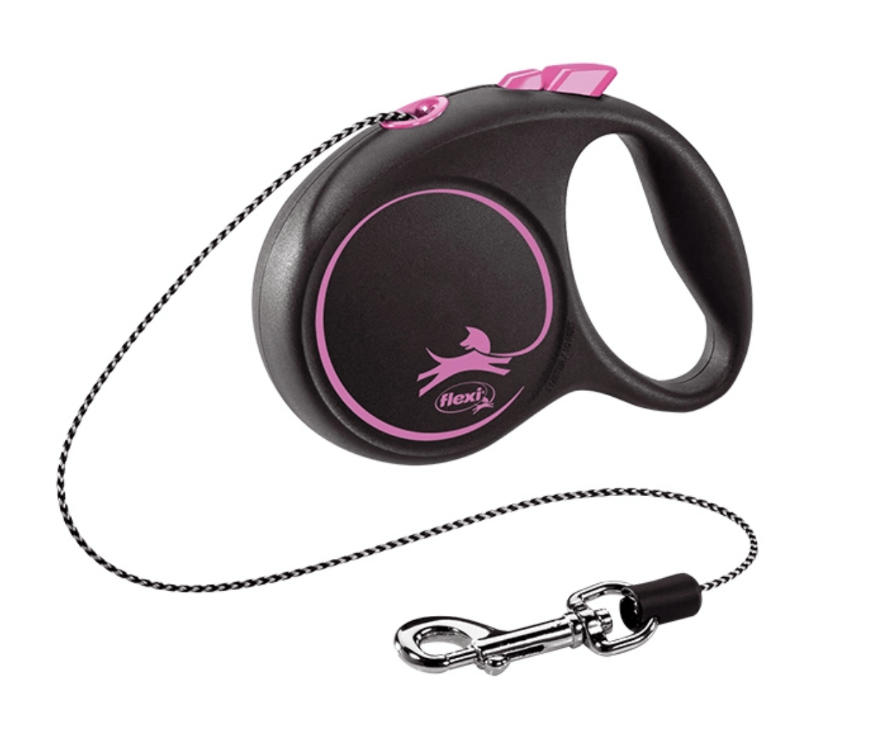 FLEXI Black Design XS smycz 3m różowy dla psa