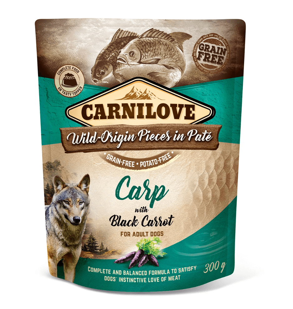 Carnilove Dog Carp & Black Carrot 300 g – karma mokra