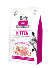 Brit Care Cat Kitten – kurczak i indyk, zdrowy rozwój bez zbóż