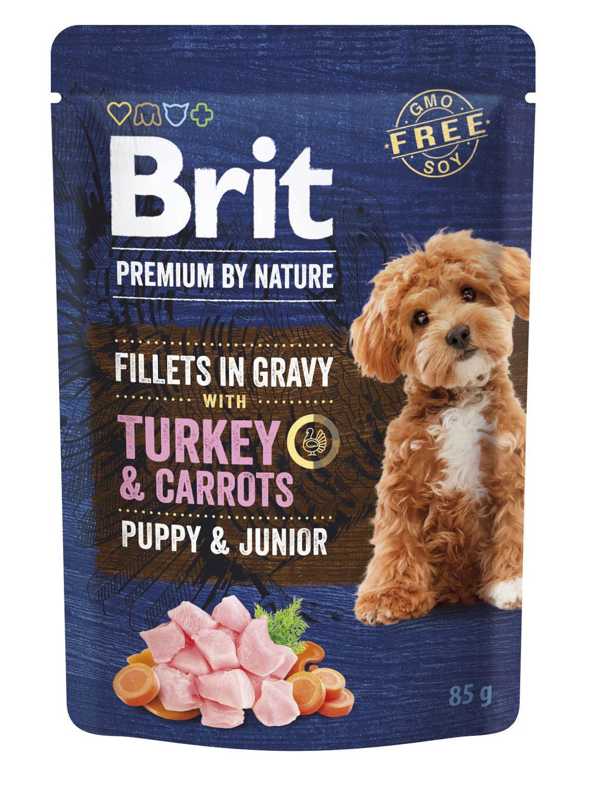 Brit Puppy Fillets Turkey & Carrot 85g – dla szczeniąt