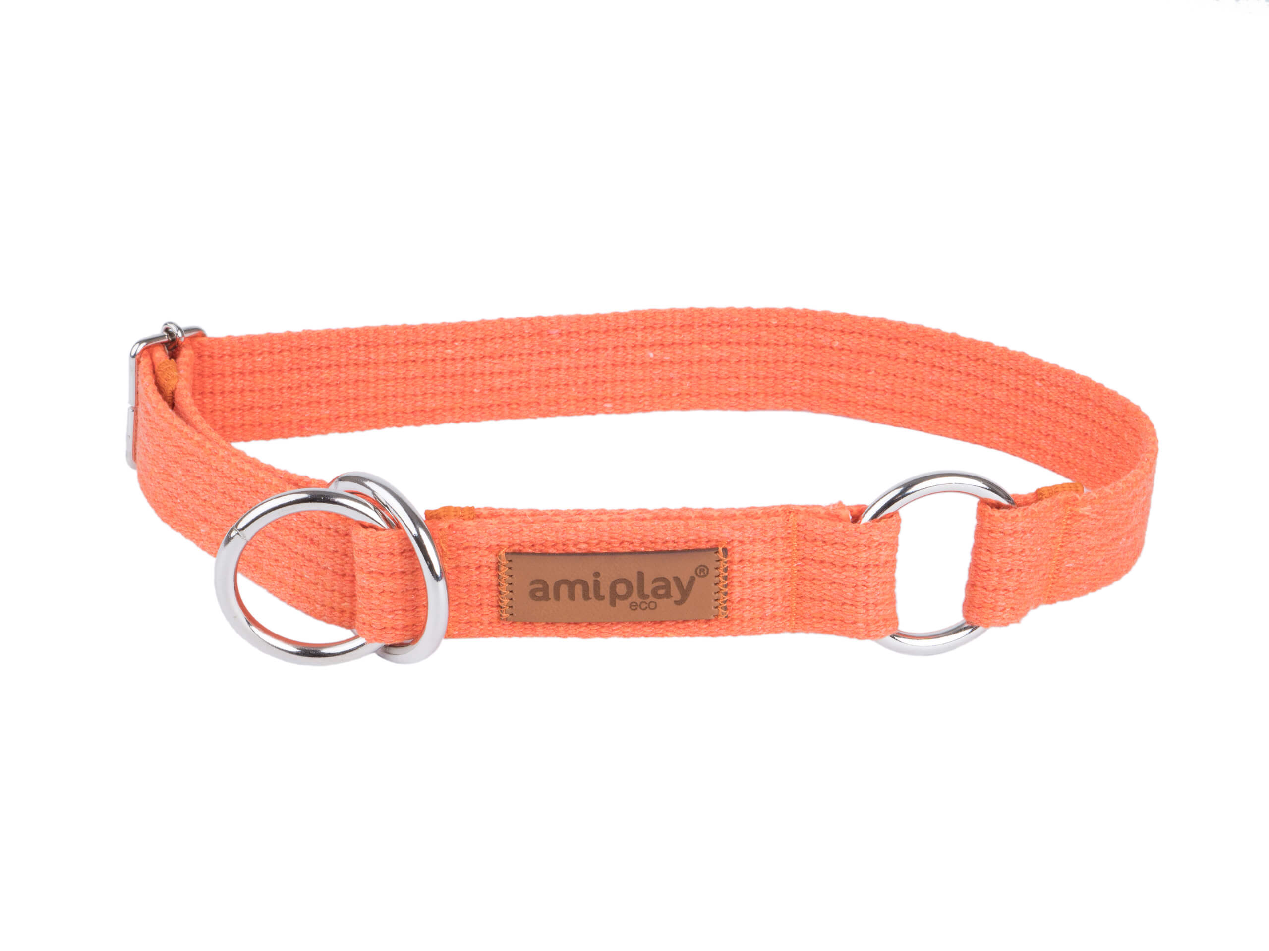 amiplay_Cotton_Half_check_collar_Orange_01.jpg