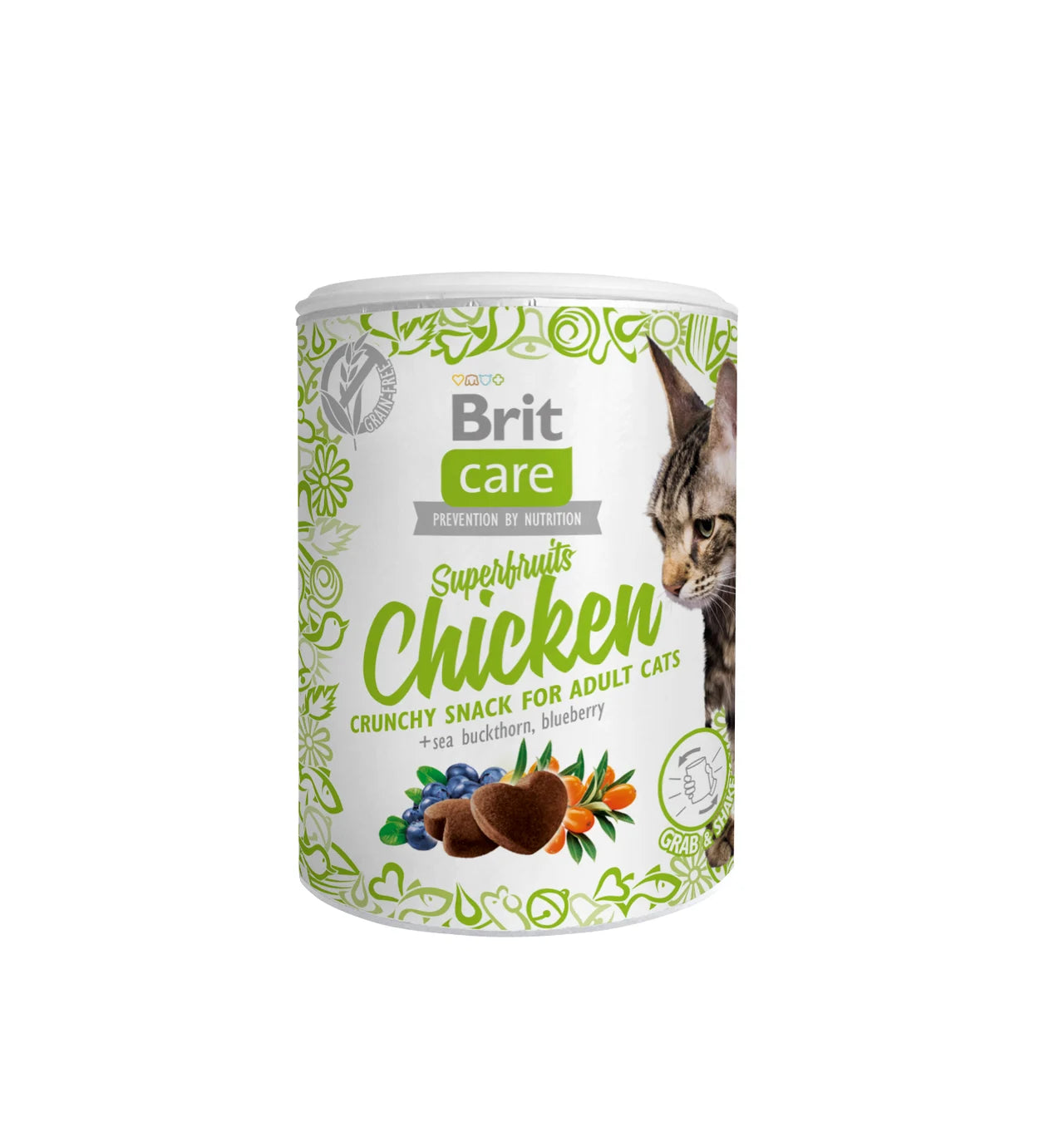 Brit Superfruits – chrupiące smakołyki z kurczakiem dla kotów