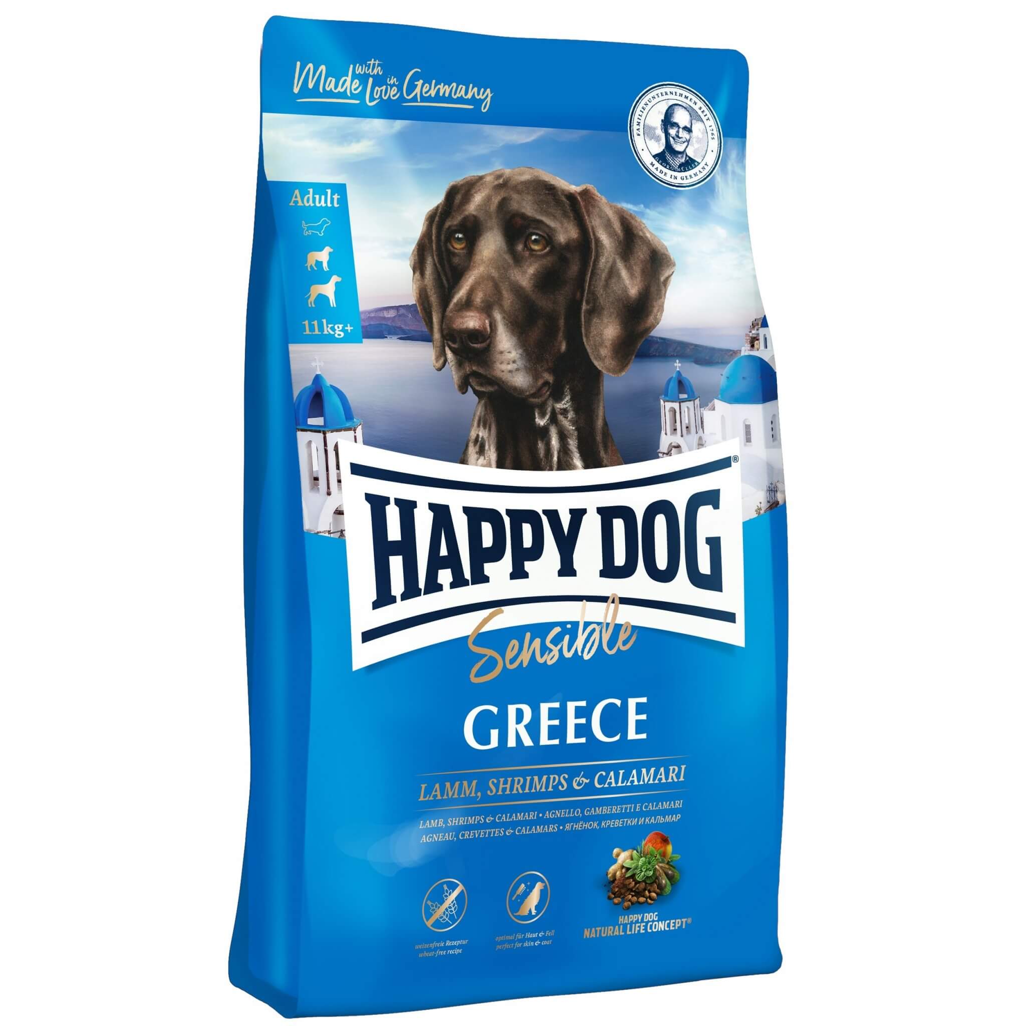 Happy Dog Sensible Greece – jagnięcina, krewetki i kalmary 1kg