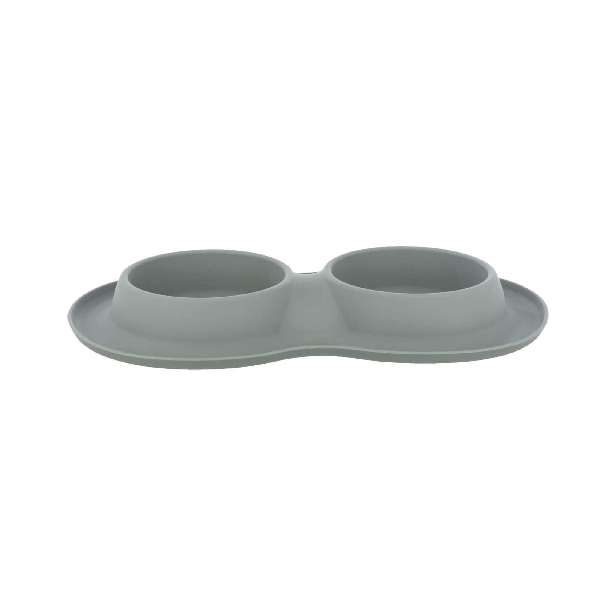 Zestaw misek silikonowo-stalowych 2×0,4 l dla psa/kota